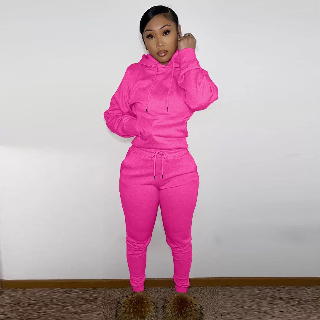 Women’s Jogger Sets With Rhinestones